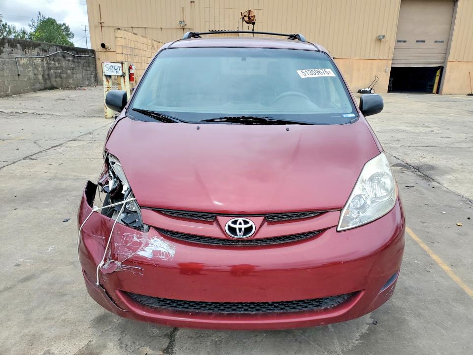 2010 Toyota Sienna VIN 5TDKK4CC1AS314402 COPART salvage auction — FRONT END, Sc - Cert Of Title-Salvage, sold $1,300 on 2026-07-06 (photo 5)
