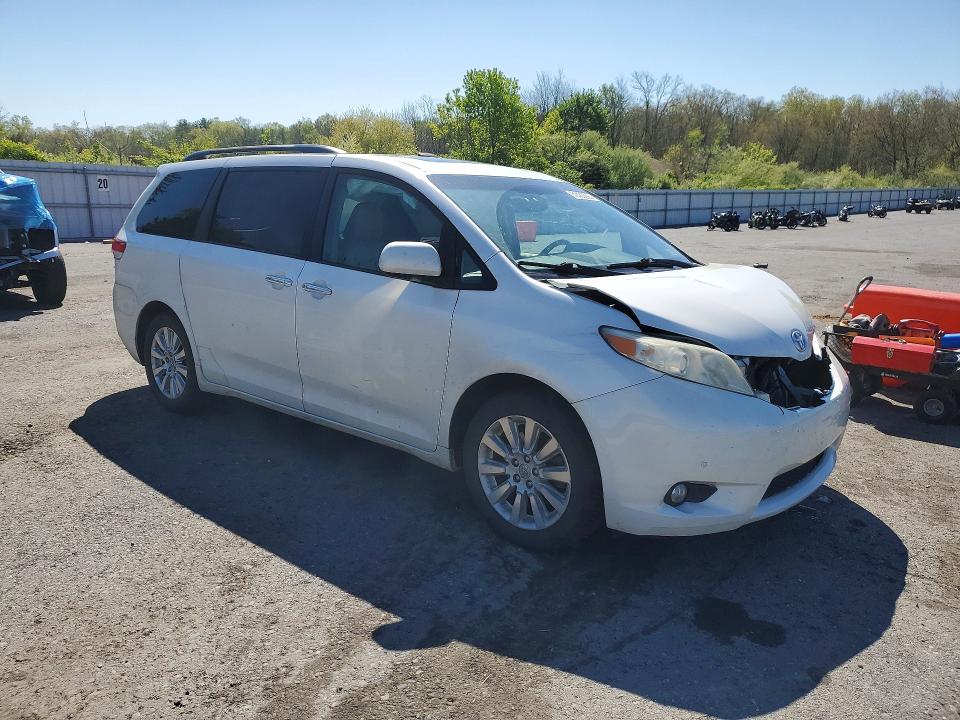 2012 Toyota Sienna VIN 5TDYK3DCXCS256117 COPART salvage auction — FRONT END, Salvage Title, sold $175 on 2026-07-21 (photo 4)
