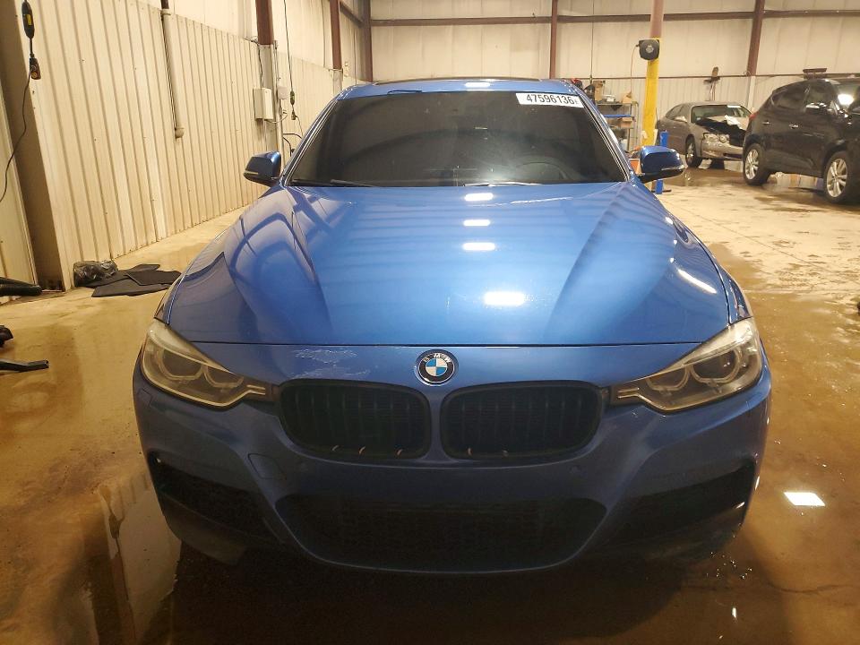 2014 BMW 3er VIN WBA3A9C52EF686341 COPART salvage auction — FRONT END, MD - CERT OF SALVAGE < 75% DAMAGE, sold $6,600 on 2026-07-14 (photo 5)