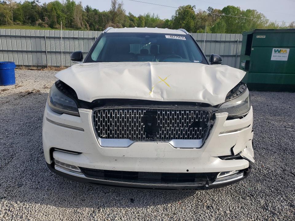 2020 Lincoln Aviator VIN 5LM5J7XC4LGL17974 COPART salvage auction — FRONT END, Ms - Cert Of Title-Salvaged, sold $7,800 on 2026-07-15 (photo 5)