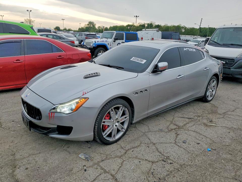 2014 Maserati Quattroporte VIN ZAM56RRA6E1079319 COPART salvage auction — FRONT END, In - Cert Of Title-Salvage Title, sold $2,950 on 2026-07-10 (photo 1)