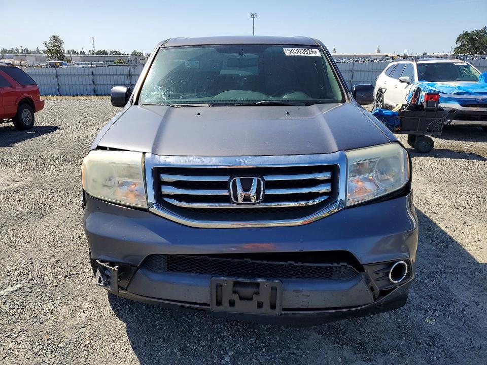 2014 Honda Pilot VIN 5FNYF3H71EB008914 COPART salvage auction — FRONT END, Ca - Salvage Certificate, sold $2,100 on 2026-07-02 (photo 5)