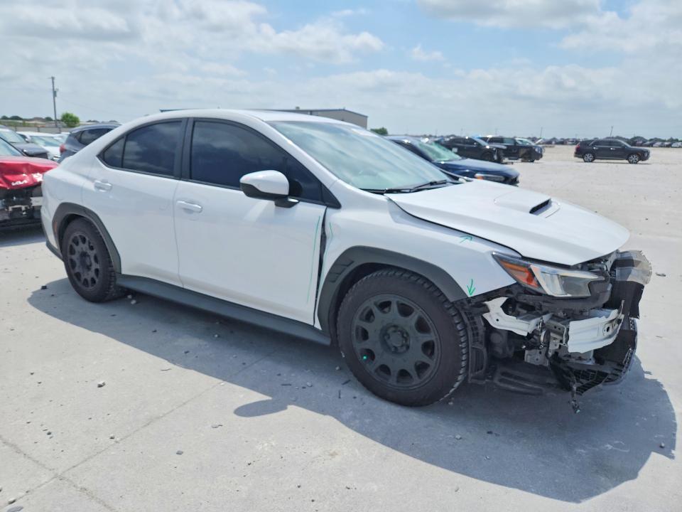 2023 Subaru Wrx VIN JF1VBAF68P9805497 COPART salvage auction — FRONT END, Tx - Salvage Vehicle Title, sold $525 on 2026-07-02 (photo 4)