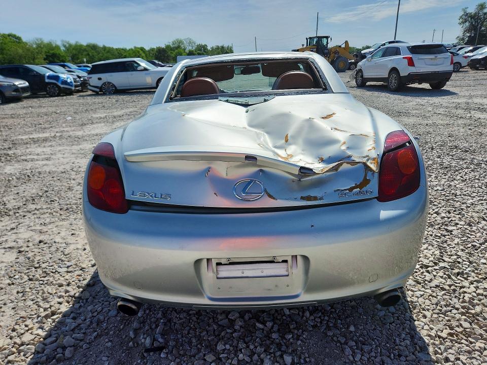 2004 Lexus Sc VIN JTHFN48Y840050372 COPART salvage auction — REAR END, MO - SALVAGE CERTIFICATE OF TITLE, sold $650 on 2026-07-21 (photo 6)