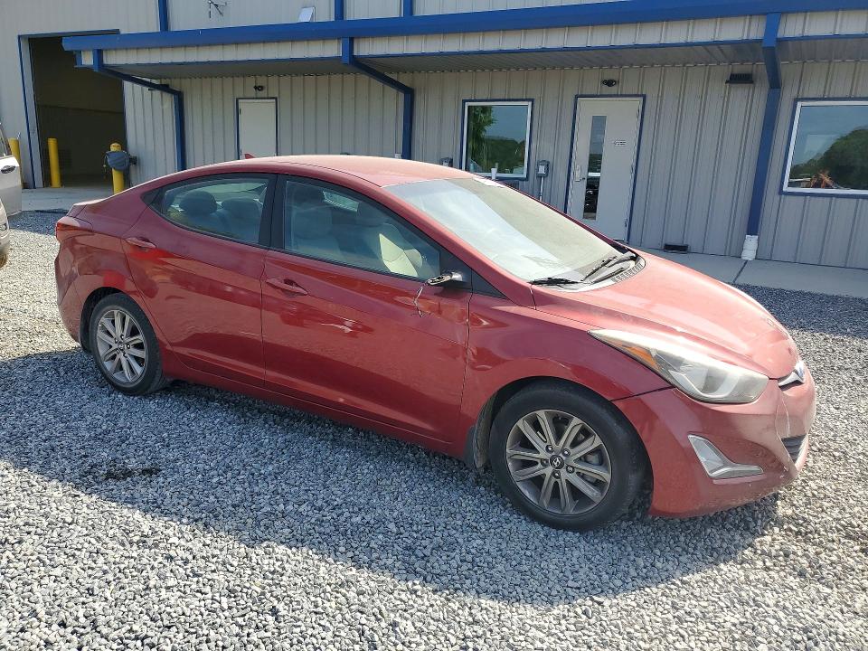 2014 Hyundai Elantra VIN 5NPDH4AE2EH532310 COPART salvage auction — FRONT END, Nc - Salvage Certificate Of Title, sold $1,650 on 2026-07-02 (photo 4)