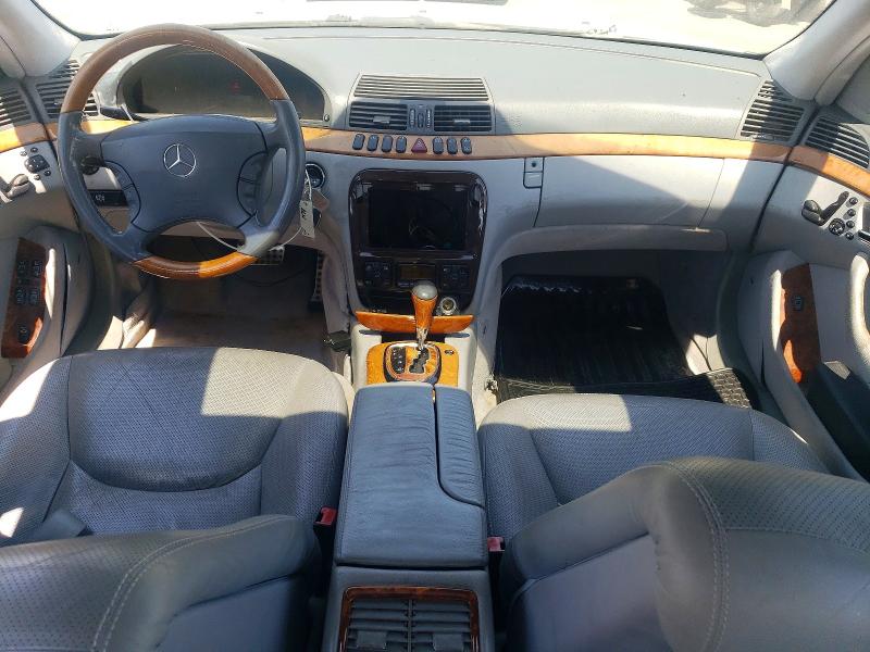 2001 Mercedes-benz S class VIN WDBNG73J51A202955 COPART salvage auction — FRONT END, NJ - DEALER ONLY CLEAN TITLE, sold $325 on 2026-07-21 (photo 8)