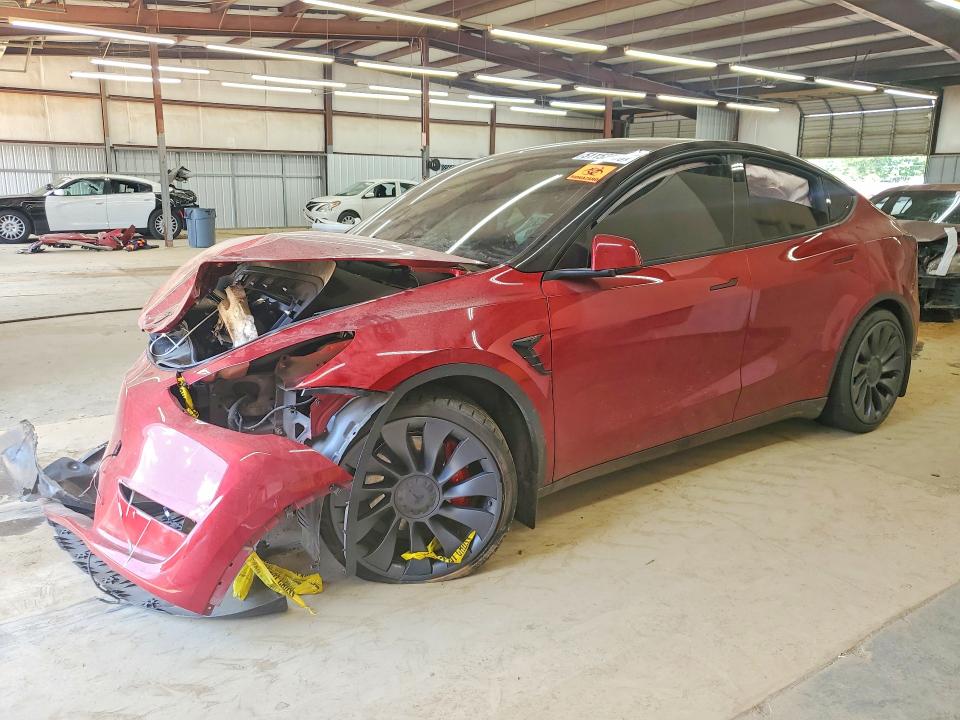 2025 Tesla Model y VIN 7SAYGDEF8SA362696 COPART salvage auction — FRONT END, Nc - Salvage Certificate Of Title, sold $5,500 on 2026-07-29 (photo 1)