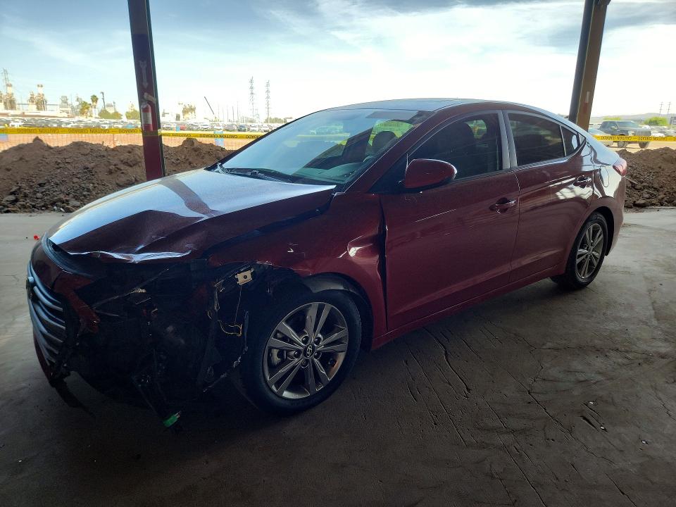 2017 Hyundai Elantra VIN KMHD84LF8HU261605 COPART salvage auction — FRONT END, Id - Salvage Certificate Of Title, sold $2,200 on 2026-07-06 (photo 1)
