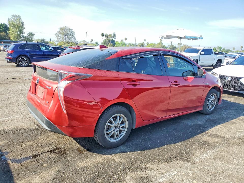 2016 Toyota Prius VIN JTDKARFU5G3513676 COPART salvage auction — VANDALISM, Ca - Salvage Certificate, sold $1,950 on 2026-07-14 (photo 3)