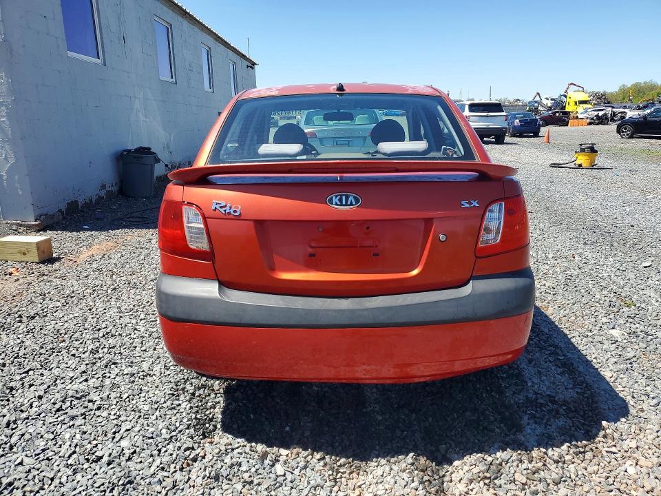 2007 Kia Rio VIN KNADE123276277396 COPART salvage auction — REAR END, Nj - Cert Of Title-Salvage, sold $350 on 2026-07-28 (photo 6)