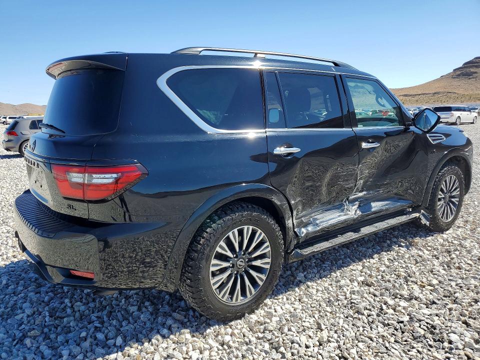 2021 Nissan Armada VIN JN8AY2BB1M9795377 COPART salvage auction — SIDE, Nv - Salvage Title, sold $10,400 on 2026-07-22 (photo 3)
