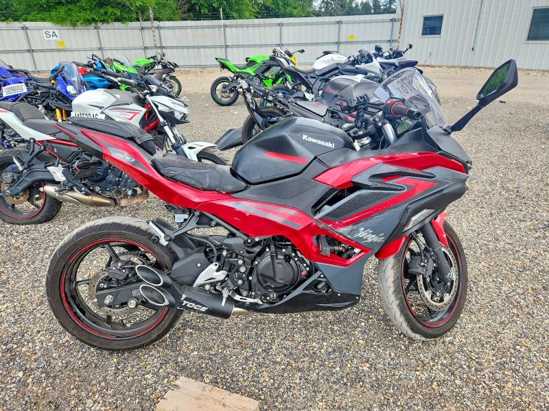 2025 Kawasaki Ex VIN ML5EXGJ10SDA67630 COPART salvage auction — SIDE, Id - Salvage Certificate Of Title, sold $1,500 on 2026-07-16 (photo 1)