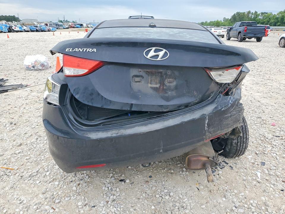 2013 Hyundai Elantra VIN KMHDH4AE5DU523844 COPART salvage auction — REAR END, La - Cert Of Title-Salvage, sold $625 on 2026-07-14 (photo 6)