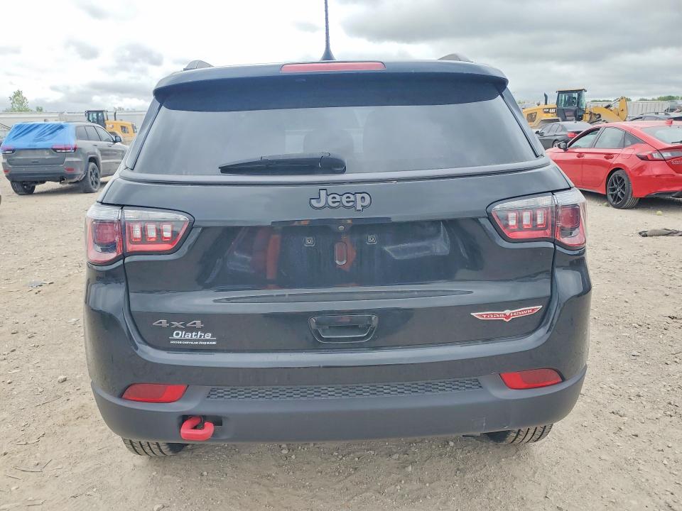 2020 Jeep Compass VIN 3C4NJDDB2LT207891 COPART salvage auction — HAIL, Ks - Cert Of Title-Salvage, sold $4,150 on 2026-07-02 (photo 6)