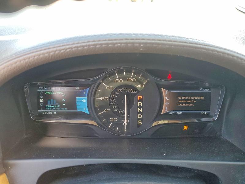 2013 Lincoln Mkx VIN 2LMDJ8JK1DBL40873 COPART salvage auction — FRONT END, Mn - Cert Of Title-Salvage, sold $625 on 2026-07-02 (photo 9)