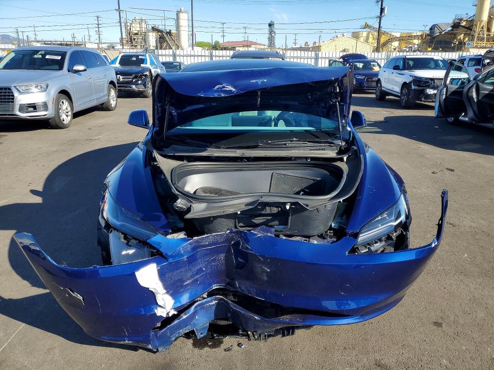 2025 Tesla Model 3 VIN 5YJ3E1EA1SF041876 COPART salvage auction — FRONT END, Salvage Title, sold $13,200 on 2026-07-13 (photo 5)