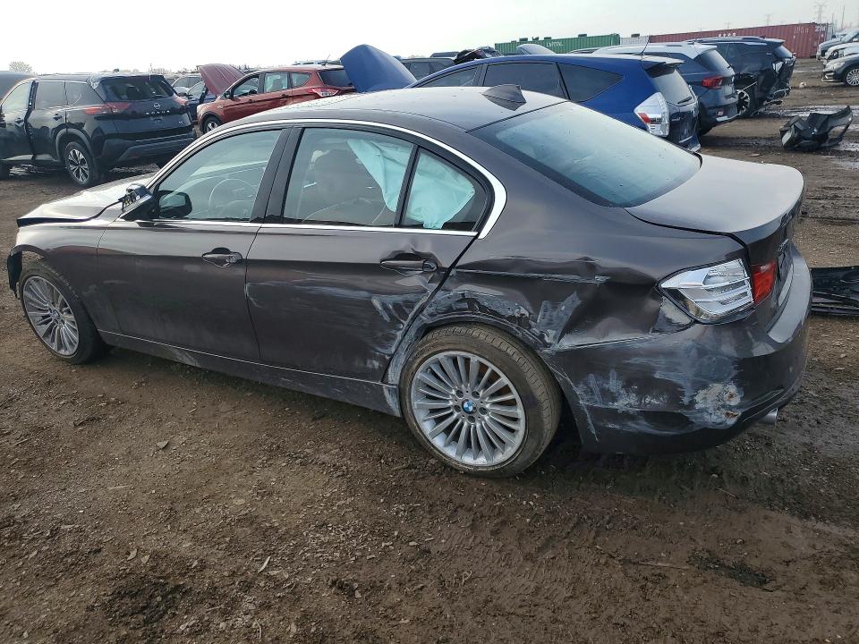 2015 BMW 3er VIN WBA3B9G51FNR94471 COPART salvage auction — FRONT END, Il - Salvage Certificate, sold $2,700 on 2026-07-21 (photo 2)