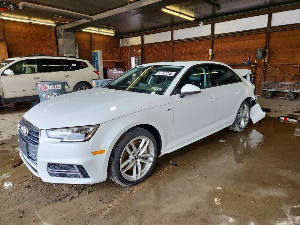 2017 Audi A4 VIN WAUDNAF49HN054668 COPART salvage auction — REAR END, Pa - Certificate Of Salvage, sold $3,900 on 2026-07-02 (photo 1)
