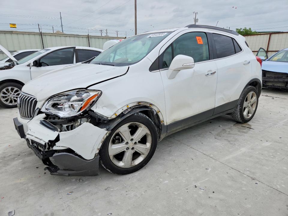2016 Buick Encore VIN KL4CJCSB0GB546056 COPART salvage auction — FRONT END, Tx - Salvage Vehicle Title, sold $150 on 2026-07-28 (photo 1)