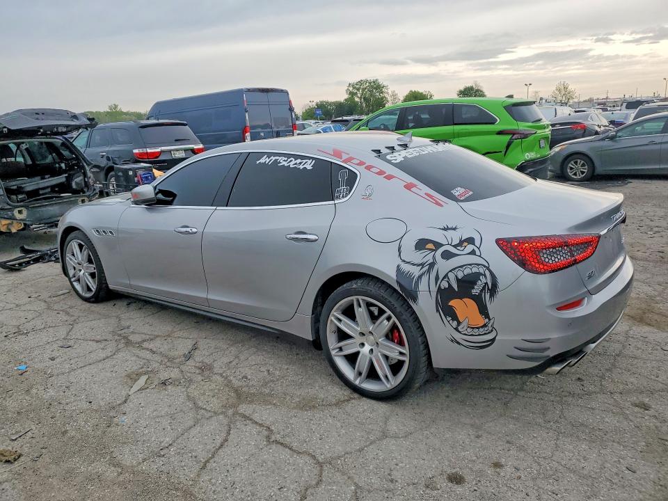 2014 Maserati Quattroporte VIN ZAM56RRA6E1079319 COPART salvage auction — FRONT END, In - Cert Of Title-Salvage Title, sold $2,950 on 2026-07-10 (photo 2)