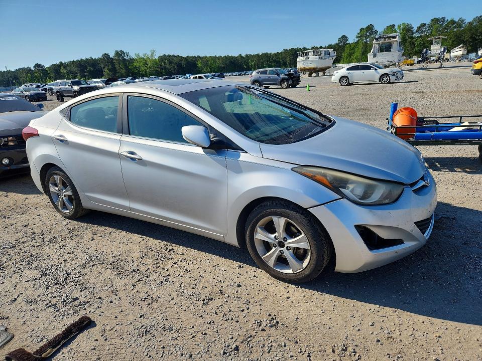 2016 Hyundai Elantra VIN KMHDH4AE9GU484714 COPART salvage auction — FRONT END, Nc - Salvage Certificate Of Title, sold $400 on 2026-07-20 (photo 4)