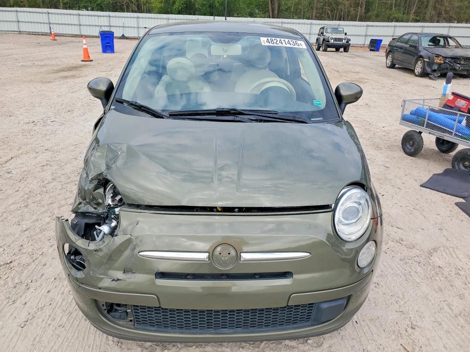 2012 Fiat 500 VIN 3C3CFFAR7CT366626 COPART salvage auction — FRONT END, Nc - Salvage Certificate Of Title, sold $650 on 2026-07-31 (photo 5)