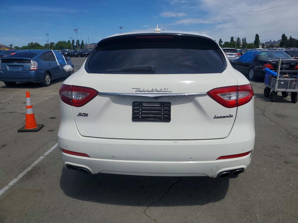 2020 Maserati Levante VIN ZN661YUA9LX344817 COPART salvage auction — REAR END, Ca - Salvage Certificate, sold $8,900 on 2026-07-17 (photo 6)