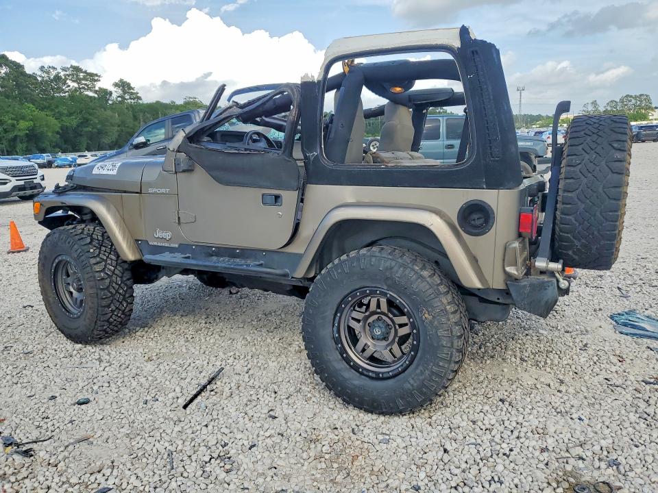 2003 Jeep Wrangler / VIN 1J4FA49S13P309131 COPART salvage auction — ROLLOVER, Tx - Certificate Of Title, sold $1,400 on 2026-07-03 (photo 2)