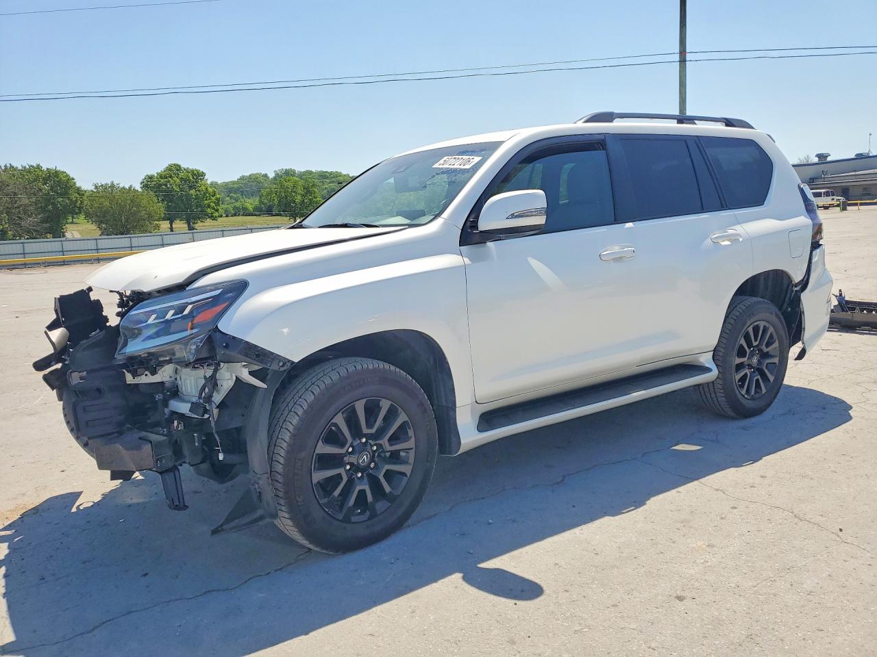 2023 Lexus GX VIN JTJSM7BX5P5350296 COPART salvage auction — Front End, Sc - Salvage Title, sold $32,250 on 2026-07-08 (photo 1)