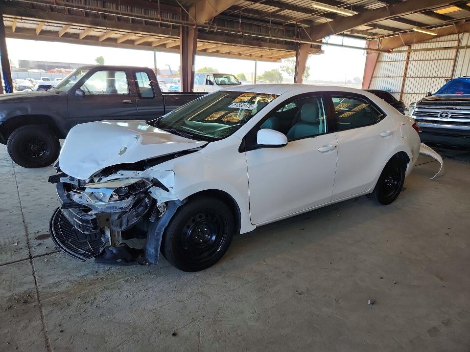 2015 Toyota Corolla VIN 5YFBURHE2FP260688 COPART salvage auction — FRONT END, Ca - Salvage Certificate, sold $1,350 on 2026-07-09 (photo 1)