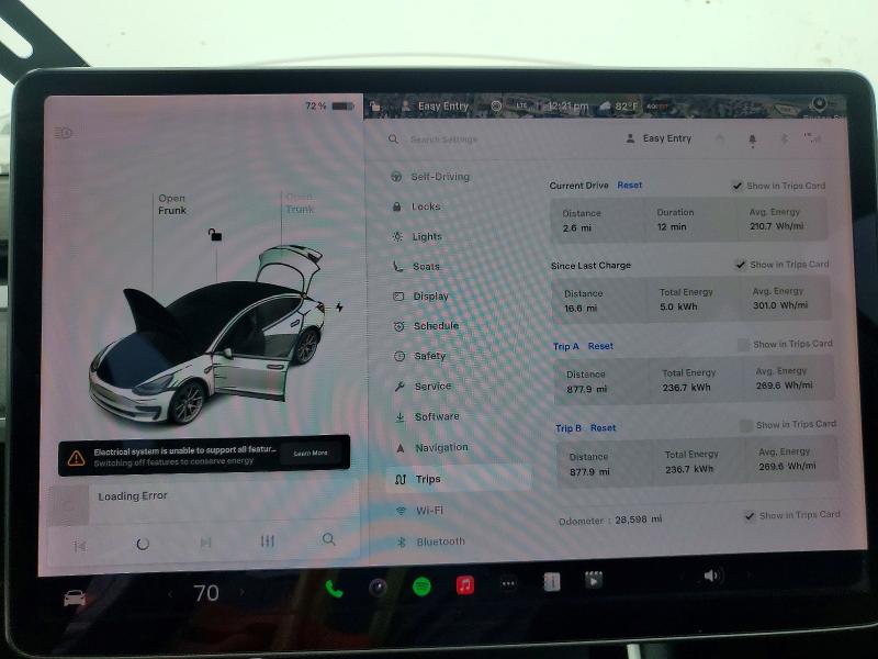 2020 Tesla Model 3 VIN 5YJ3E1EA1LF792722 COPART salvage auction — REAR END, Tx - Salvage Vehicle Title, sold $3,550 on 2026-07-16 (photo 9)