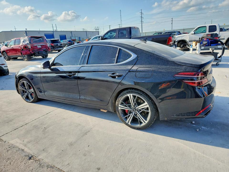 2024 Genesis G70 VIN KMTG54SE7RU141882 COPART salvage auction — UNDERCARRIAGE, Tx - Certificate Of Title, sold $5,900 on 2026-07-31 (photo 2)