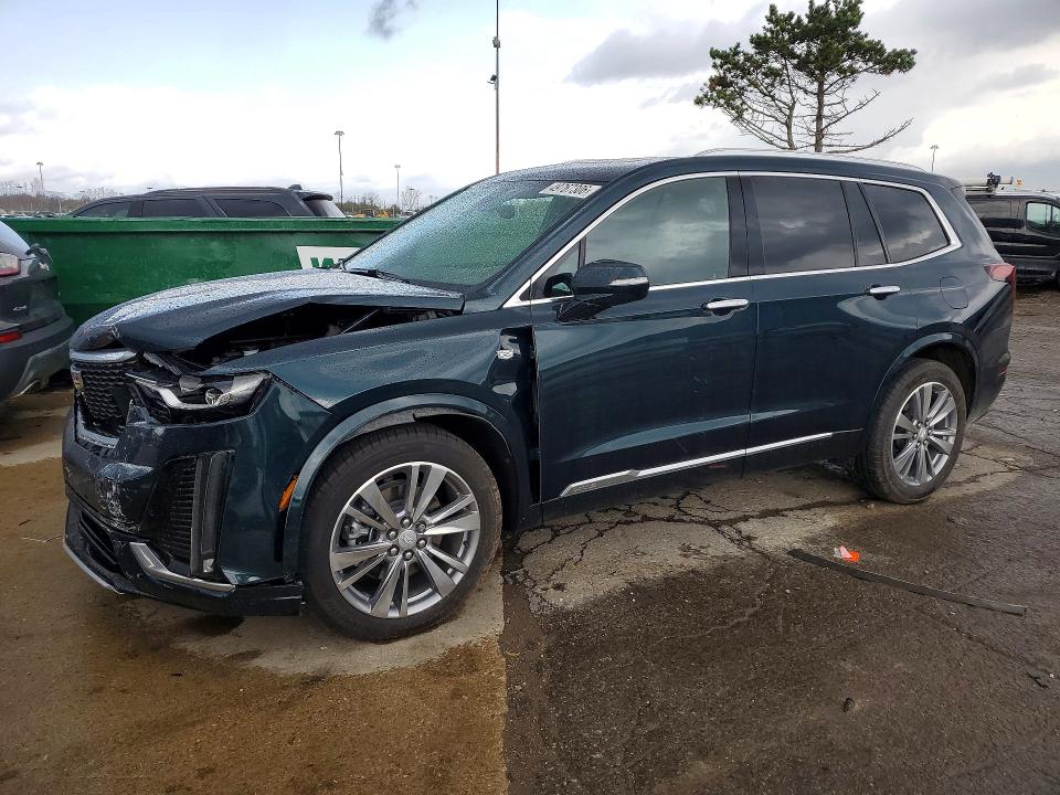 2025 Cadillac Xt6 VIN 1GYKPDRSXSZ148357 COPART salvage auction — FRONT END, Mi - Certificate Of Title, sold $13,700 on 2026-07-24 (photo 1)