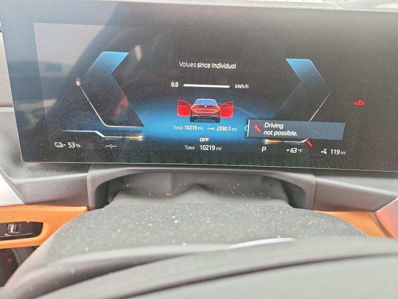 2024 BMW I4 VIN WBY73AW08RFS33572 COPART salvage auction — FRONT END, Tx - Salvage Vehicle Title, sold $13,500 on 2026-07-28 (photo 9)