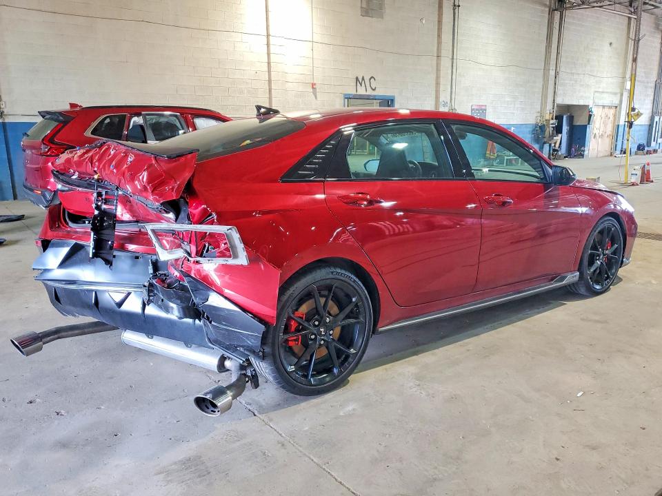 2025 Hyundai Elantra VIN KMHLW4DK5SU026115 COPART salvage auction — REAR END, Mi - Scrap Certificate Of Title, sold $6,900 on 2026-07-21 (photo 3)