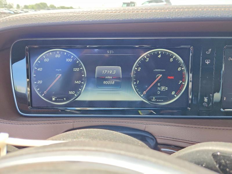 2015 Mercedes-benz S-klasse VIN WDDUG8FB7FA190635 COPART salvage auction — FRONT END, Il - Salvage Certificate, sold $4,550 on 2026-07-27 (photo 9)