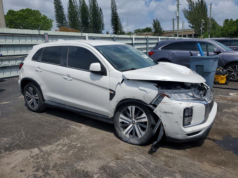 2021 Mitsubishi Outlander VIN JA4APUAUXMU028325 COPART salvage auction — MECHANICAL, Tx - Salvage Vehicle Title (P), sold $3,600 on 2026-07-06 (photo 4)