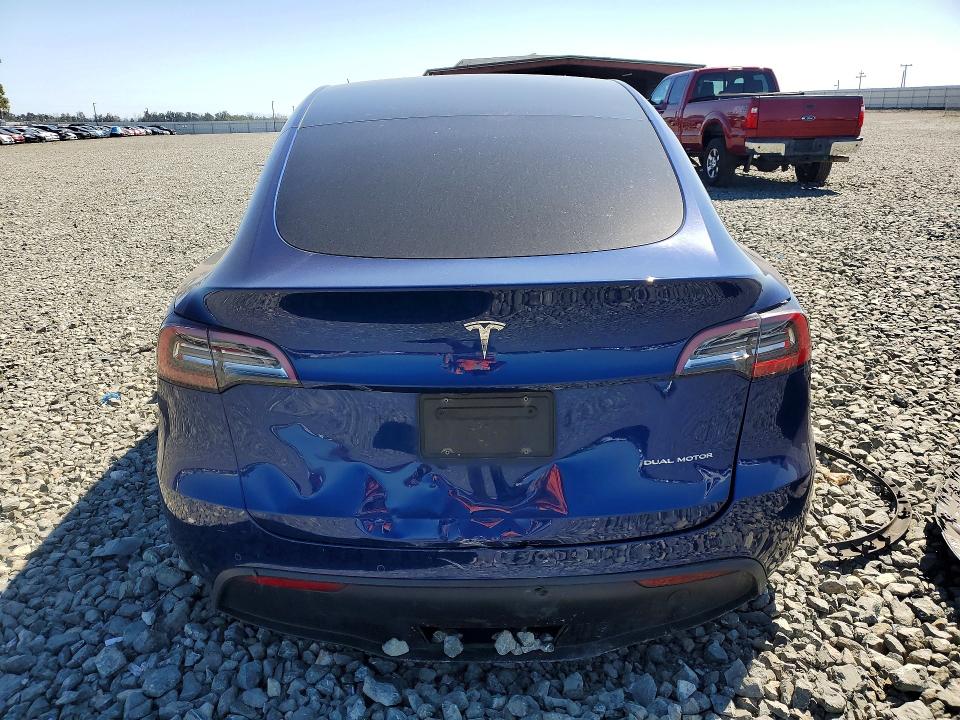 2021 Tesla Model y VIN 5YJYGAEE0MF216852 COPART salvage auction — FRONT END, Ca - Salvage Certificate, sold $3,800 on 2026-07-02 (photo 6)