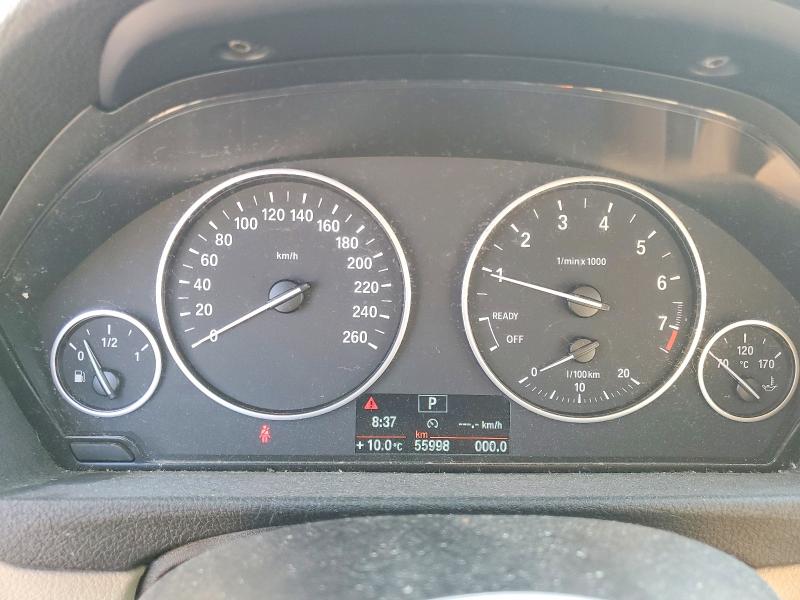 2014 BMW 3er VIN WBA3C3C50EK200091 COPART salvage auction — FRONT END, ON - PERMIT NO BRAND - UNFIT, sold $4,200 on 2026-07-07 (photo 9)