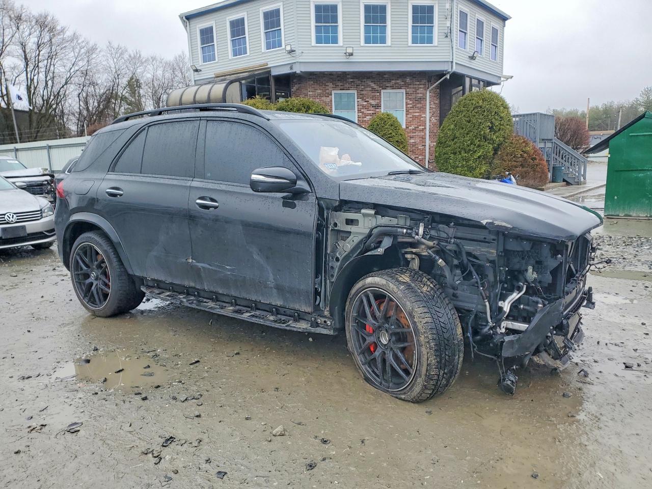 2025 Mercedes-Benz GLE-Class VIN 4JGFB8KBXSB313075 COPART salvage auction — Front End, MA - CERT OF TITLE-SALVAGE, sold $42,250 on 2026-07-01 (photo 4)