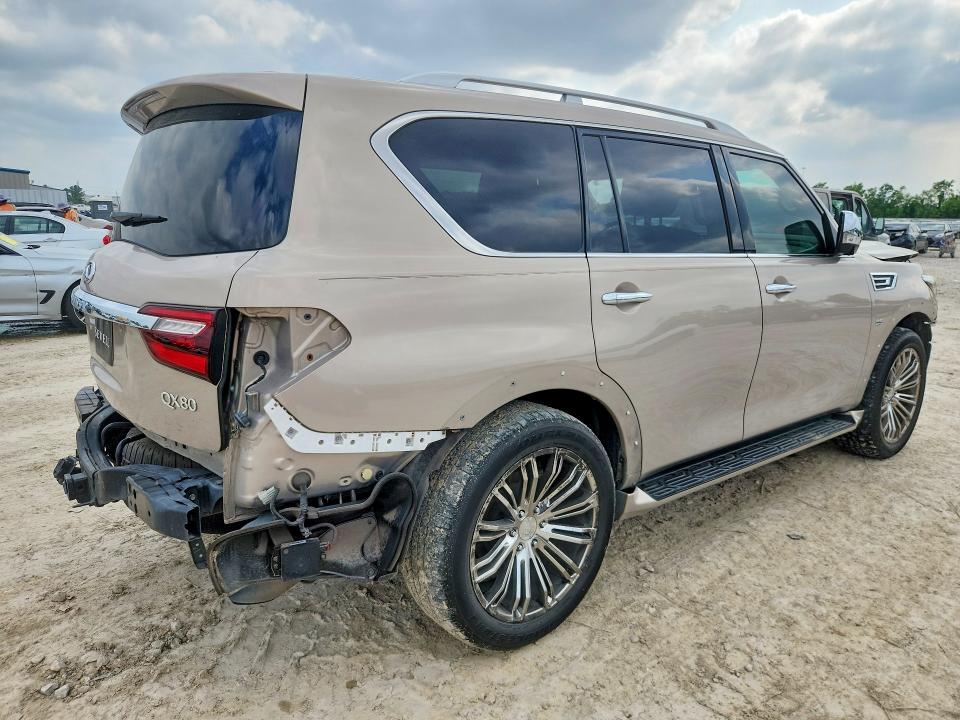 2019 Infiniti Qx80 VIN JN8AZ2NE5K9225267 COPART salvage auction — FRONT END, Tx - Salvage Vehicle Title, sold $7,200 on 2026-07-10 (photo 3)