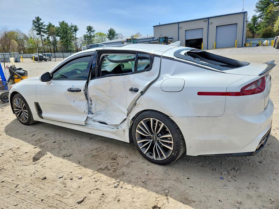 2019 Kia Stinger VIN KNAE25LA9K6042200 COPART salvage auction — SIDE, Ma - Cert Of Title-Salvage, sold $5,600 on 2026-07-02 (photo 2)