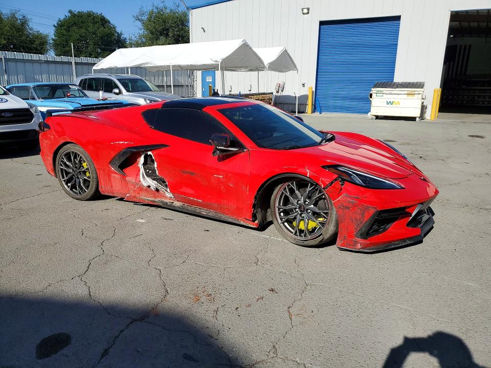 2024 Chevrolet Corvette VIN 1G1YC2D4XR5112929 COPART salvage auction — SIDE, Ca - Salvage Certificate, sold $42,500 on 2026-07-21 (photo 4)