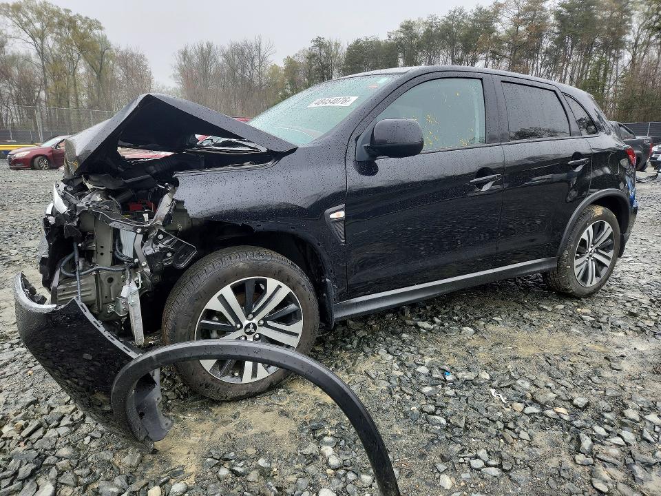 2022 Mitsubishi Outlander VIN JA4APUAU7NU016554 COPART salvage auction — FRONT END, Md - Cert Of Salvage > 75% Damage, sold $3,350 on 2026-07-10 (photo 1)