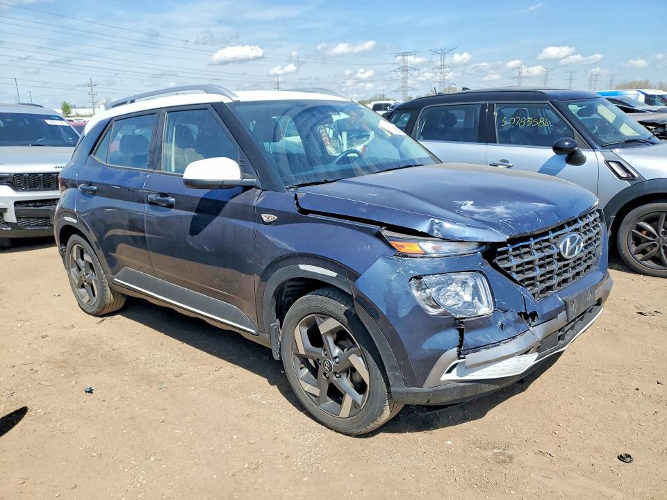 2022 Hyundai Venue VIN KMHRC8A32NU207992 COPART salvage auction — FRONT END, Il - Salvage Certificate, sold $4,550 on 2026-07-02 (photo 4)