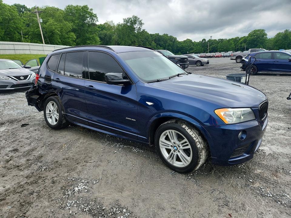 2012 BMW X3 VIN 5UXWX5C57CL718298 COPART salvage auction — REAR END, Nc - Salvage Certificate Of Title, sold $1,700 on 2026-07-29 (photo 4)