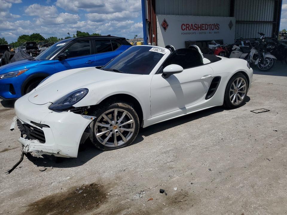 2017 Porsche Boxster VIN WP0CA2A88HS220979 — COPART salvage auction photo
