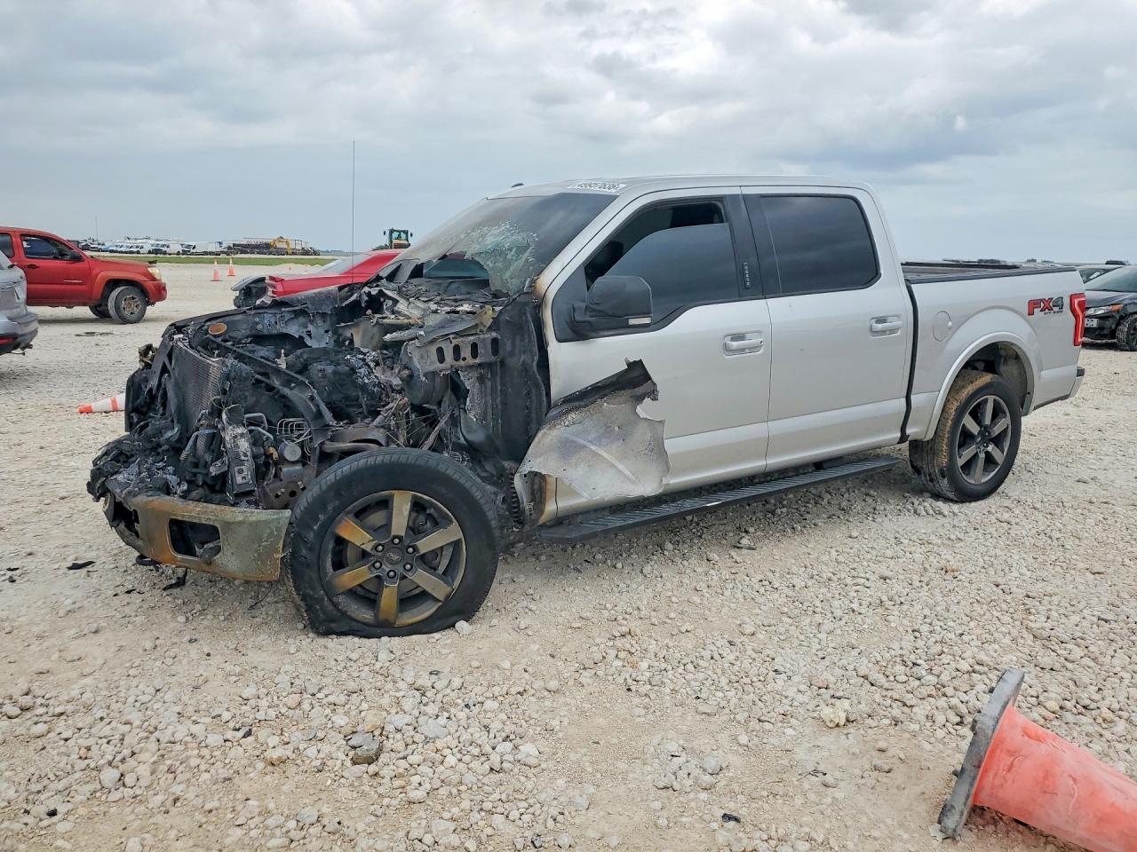 2016 Ford F-150 Lightning VIN 1FTEW1EG7GKF46549 COPART salvage auction — Burn Engine, TX - SALVAGE VEHICLE TITLE, sold $1,750 on 2026-07-09 (photo 1)