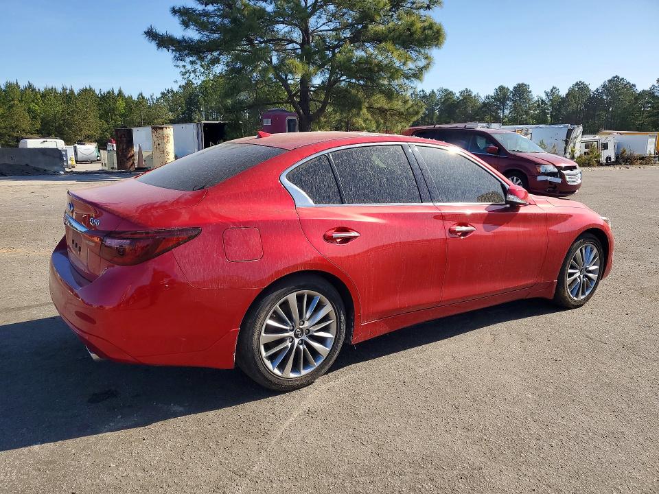 2022 Infiniti Q50 VIN JN1EV7BP4NM310021 COPART salvage auction — ROOF, Sc - Cert Of Title-Salvage, sold $8,100 on 2026-07-10 (photo 3)