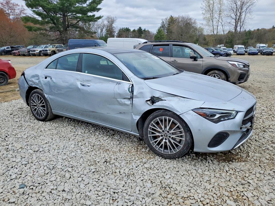 2025 Mercedes-benz Cla-class VIN W1K5J4GB0SN557925 COPART salvage auction — FRONT END, Fl - Certificate Of Destruction, sold $17,700 on 2026-07-29 (photo 4)